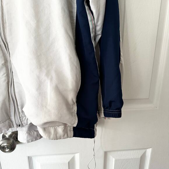 Nike Vintage Italy National Football Team Blue White Italia Windbreaker Jacket L - Picture 4 of 8